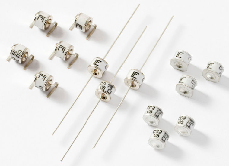 Gas discharge tube with 2 electrodes / for networks