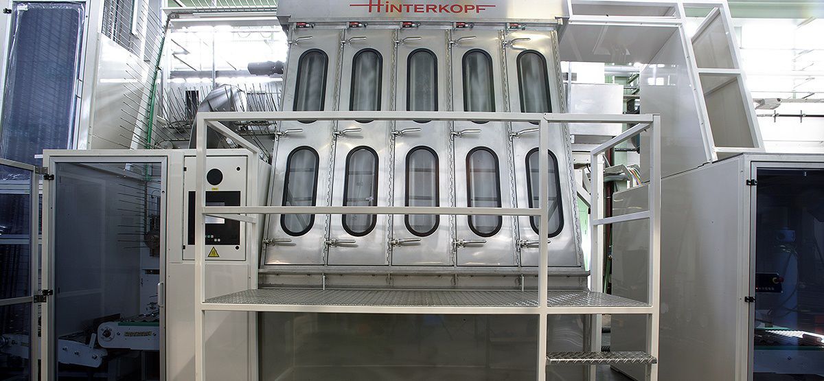 Water jet washing machine / automatic / continuous / process RITM