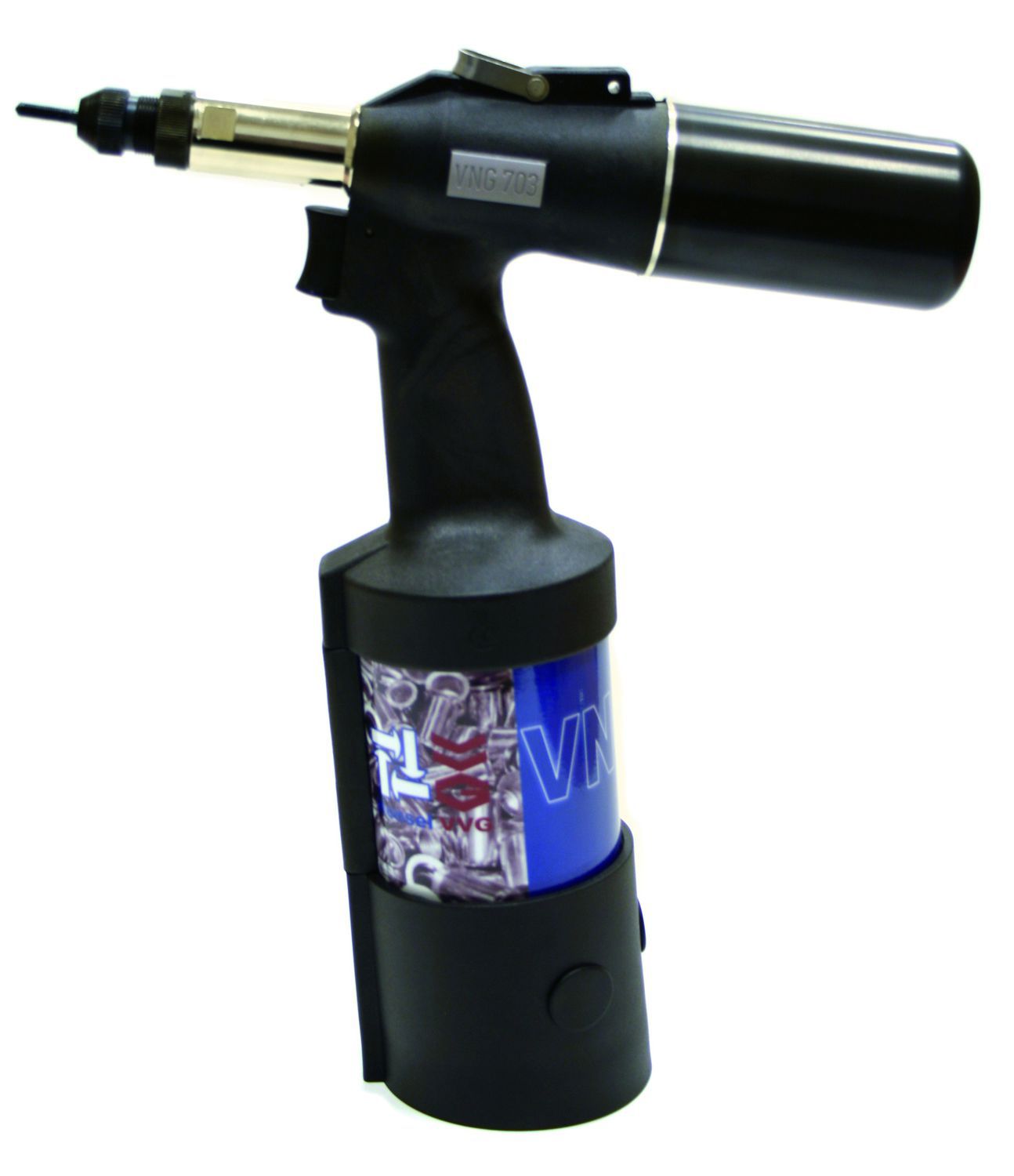 Pneumatic riveting tool / for blind rivet nuts / for blind rivets