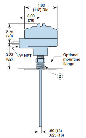 Capacitive level transmitter / for liquids / for tanks - RITM Industry