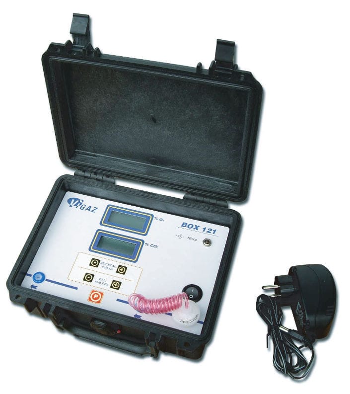 Gas analyzer / carbon dioxide / oxygen / electrochemical RITM Industry