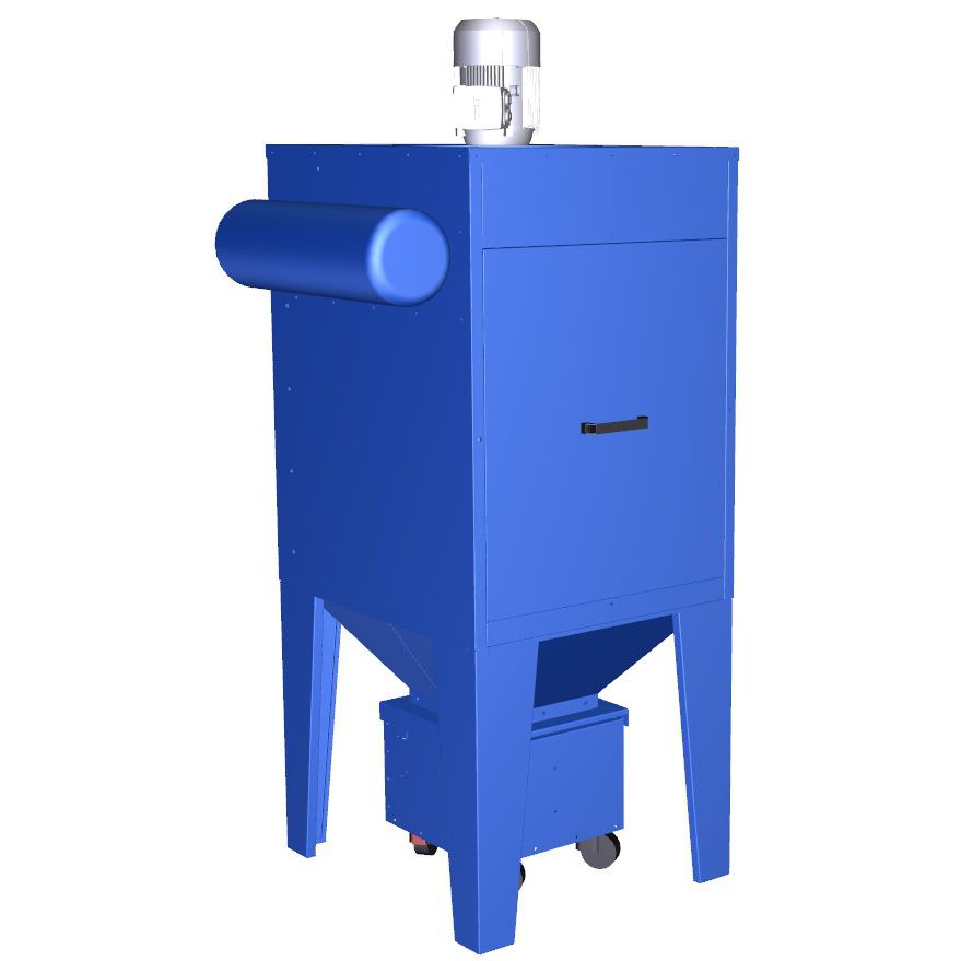 Cartridge dust collector / reverse air cleaning / compact / selfcleaning RITM Industry