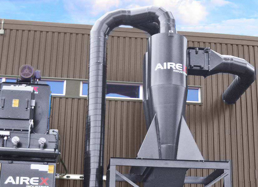 Cyclone dust collector / reverse air cleaning / compact RITM Industry