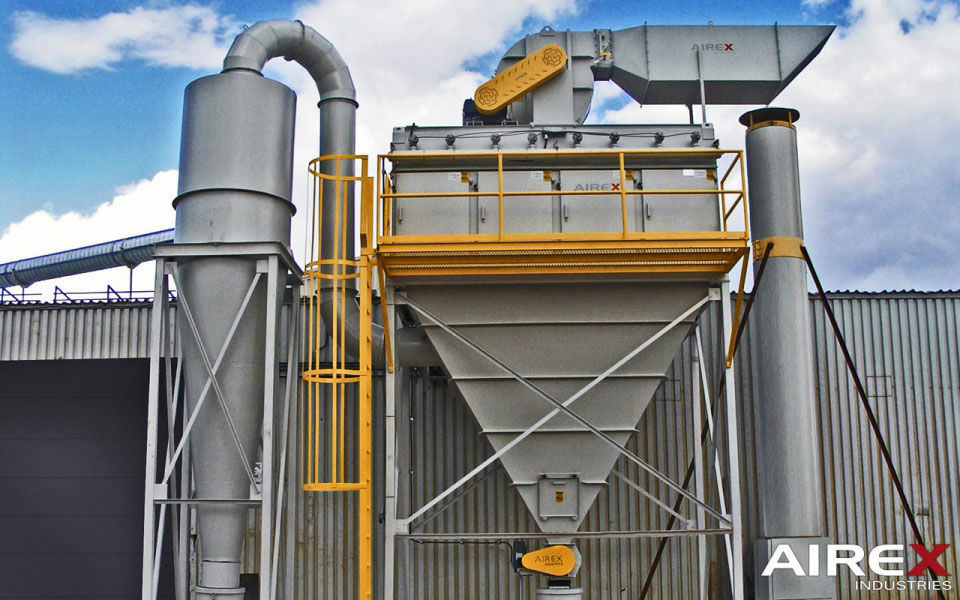 Cyclone dust collector / reverse air cleaning / compact RITM Industry