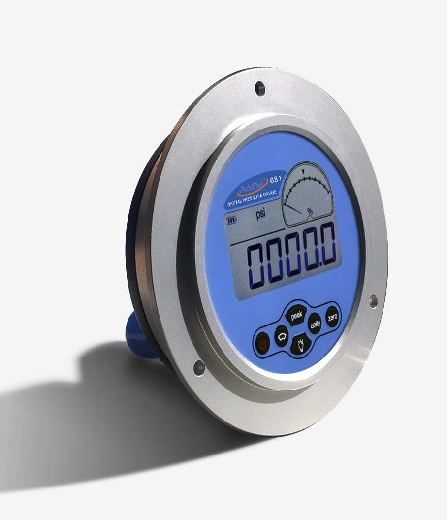 Digital pressure gauge / intrinsically safe / temperature compensated