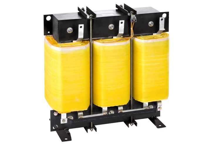 Electrical power supply transformer / threewinding / throughhole / DC