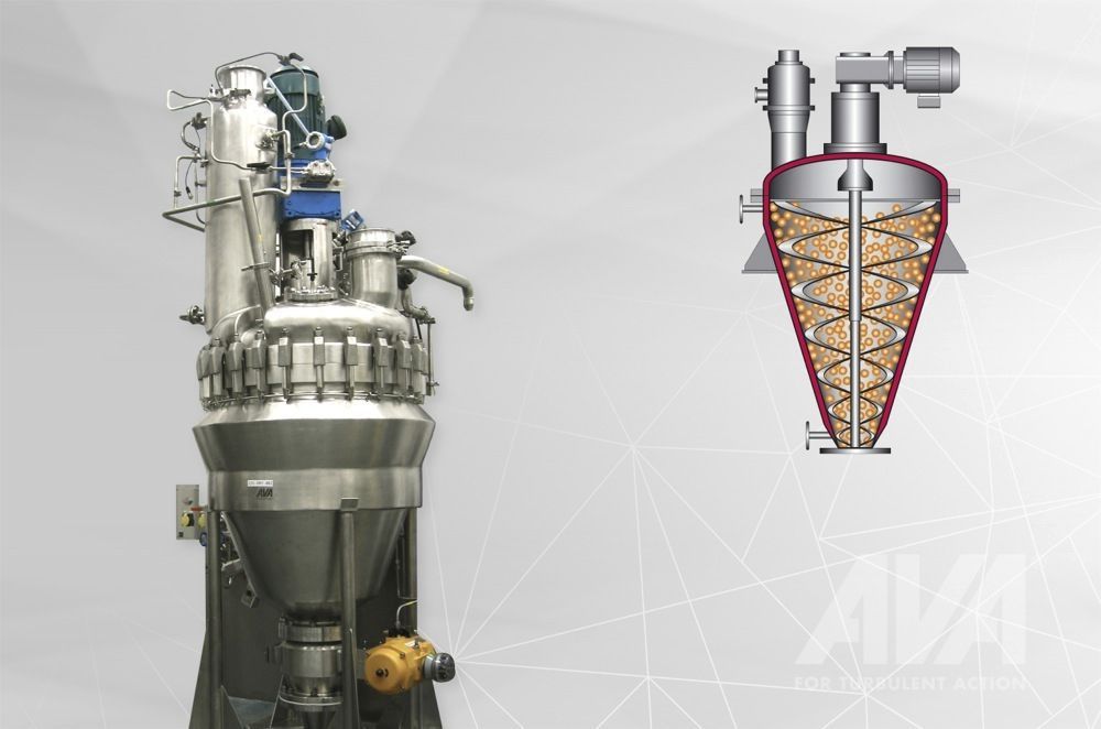 Vacuum dryer / conical / evaporator / reactor RITM Industry