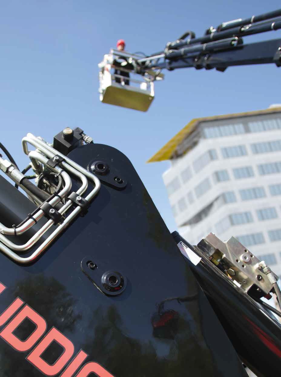 Telescopic boom lift / backhoe loader mounted / hydraulic RITM Industry