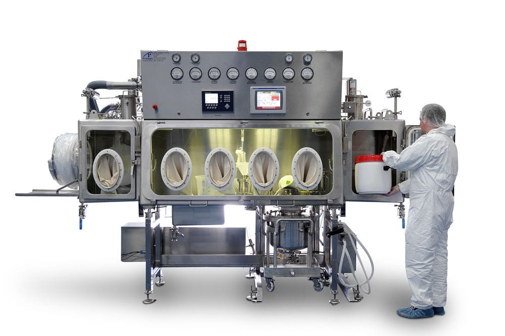 Isolator glove box / fully automated / stainless steel / for the