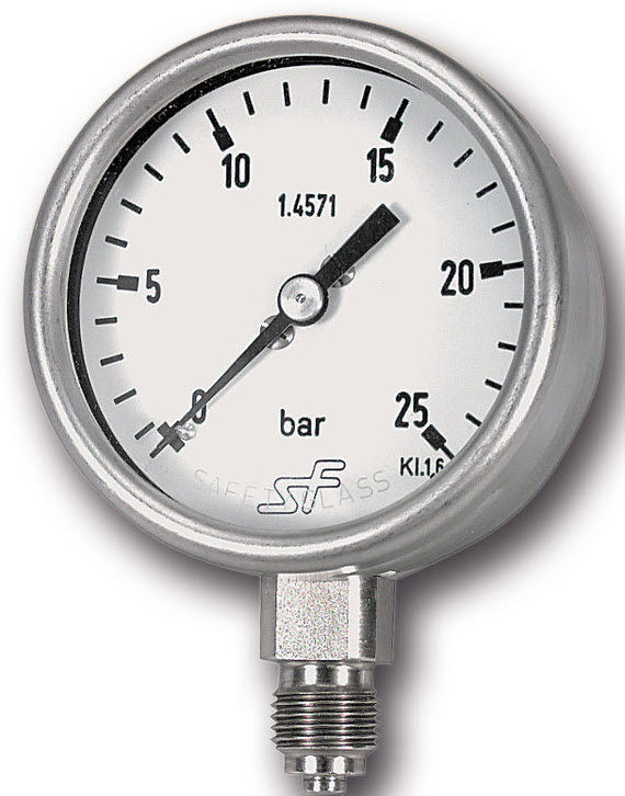 Pressure gauge / Bourdon tube / dial / process RITM Industry