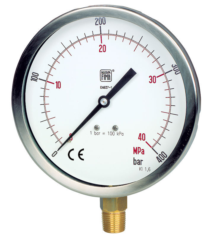 Pressure gauge / Bourdon tube / analog / HVAC / OEM RITM Industry