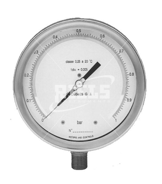 Pressure gauge / Bourdon tube / dial / precision / industrial RITM