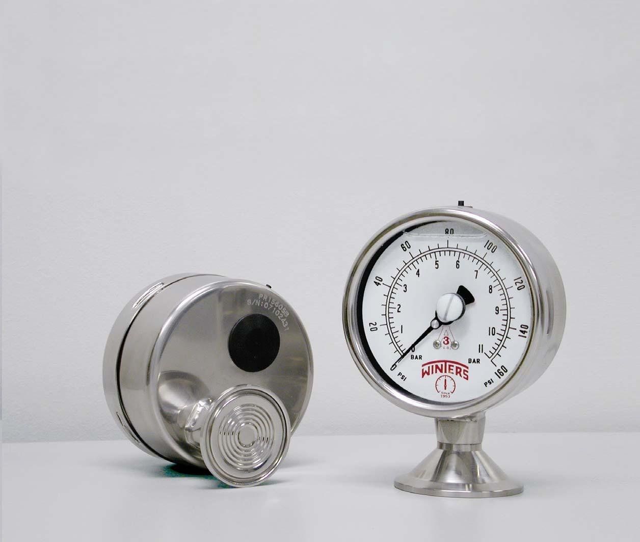 Pressure gauge / Bourdon tube / dial / sanitary RITM Industry