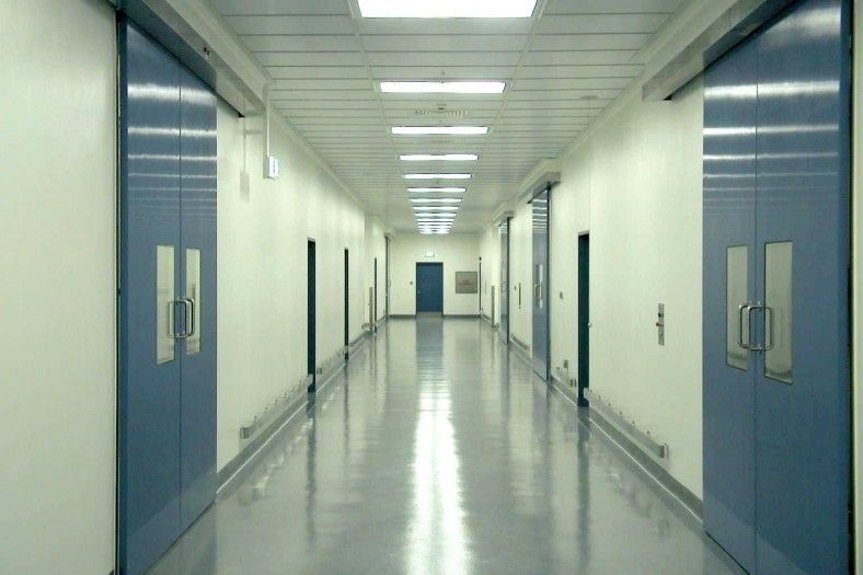 Sliding door / cleanroom / industrial / FRP RITM Industry