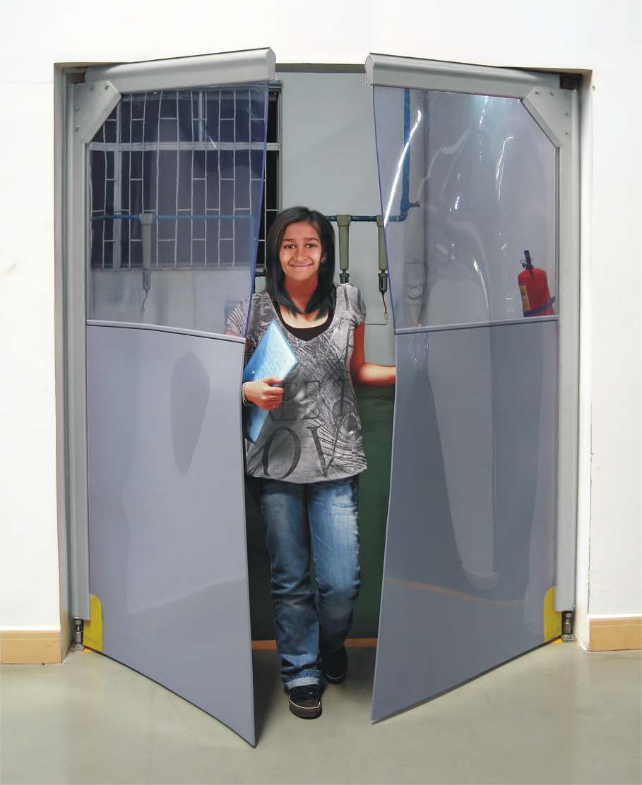 Swing door / industrial / PVC / safety RITM Industry