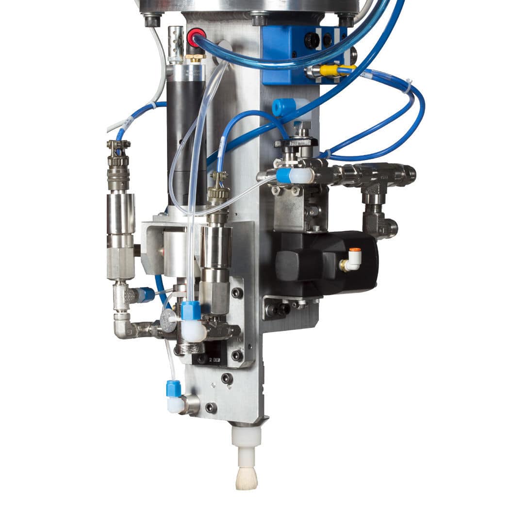 Adhesive dispensing system / liquid / volumetric /