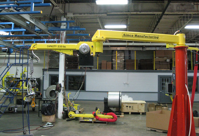 Jib crane with double arm / full rotation / articulated RITM Industry