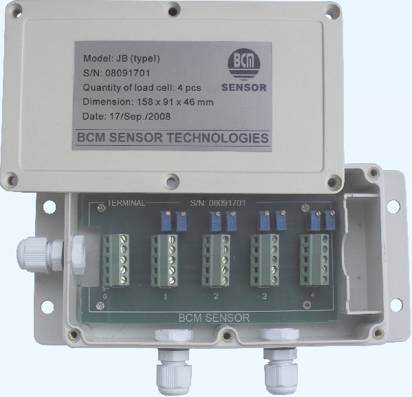 Plastic junction box / stainless steel / inline / with cable gland