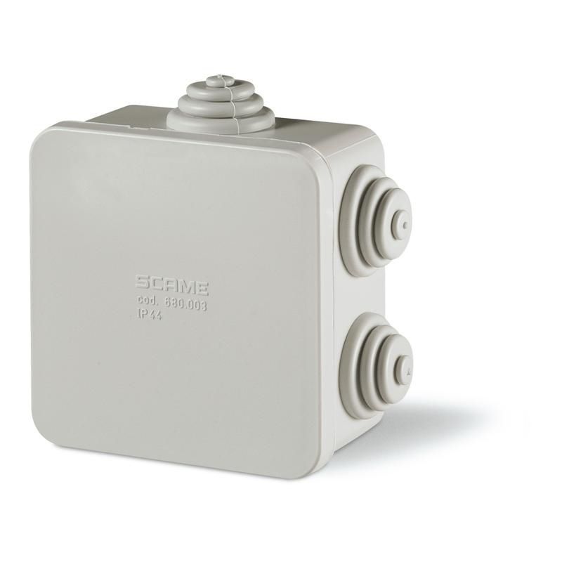 Plastic junction box / weatherresistant / outdoor / with knockouts