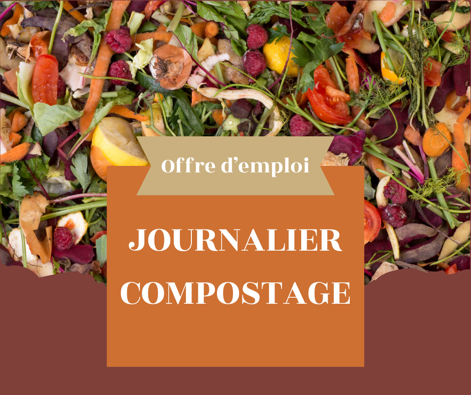 Offre d'emploi journalier compostage Régie intermunicipale de