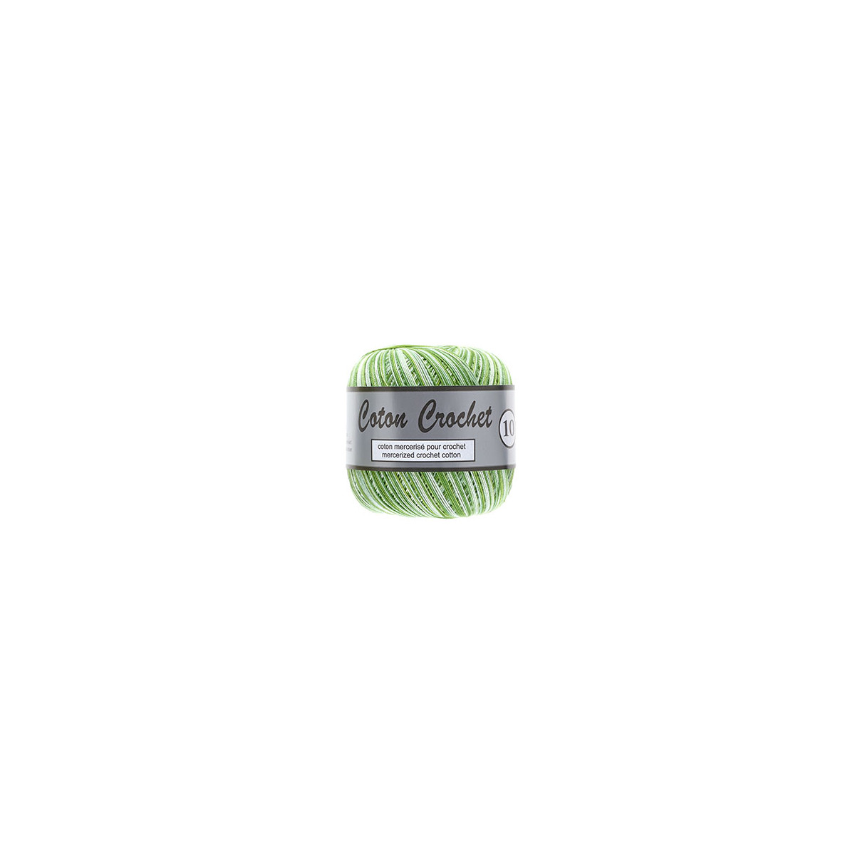 Lammy Coton Crochet No. 10 Multi Virkgarn 444 Grön Rito.se