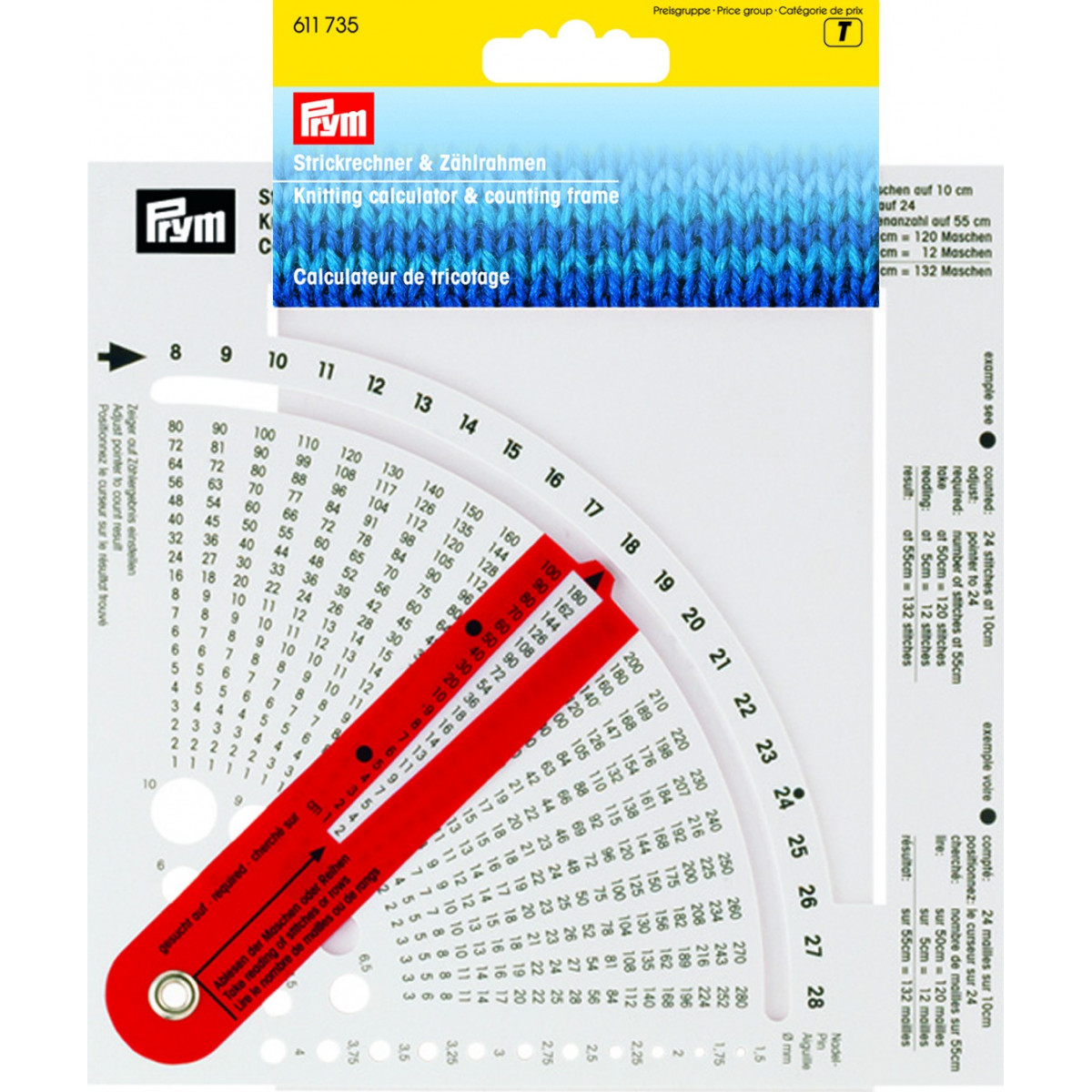 Prym Knitting Calculator and Counting Frame Ritohobby.co.uk