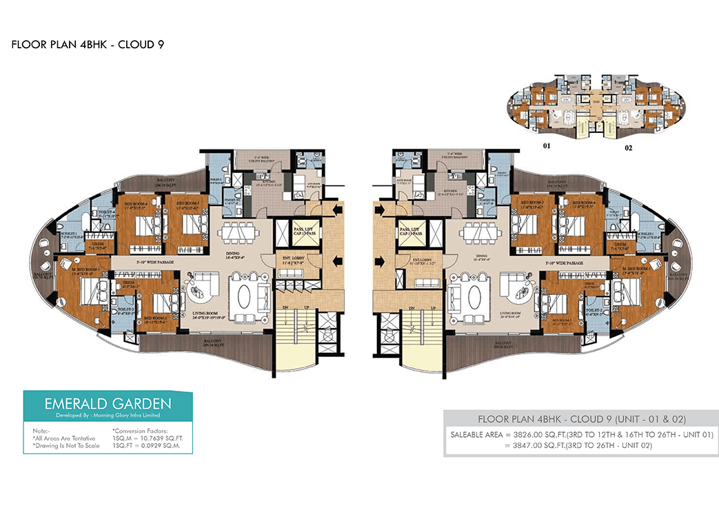 Emerald Garden in Kanpur Iconic Tower in Kanpur Ritu Housing