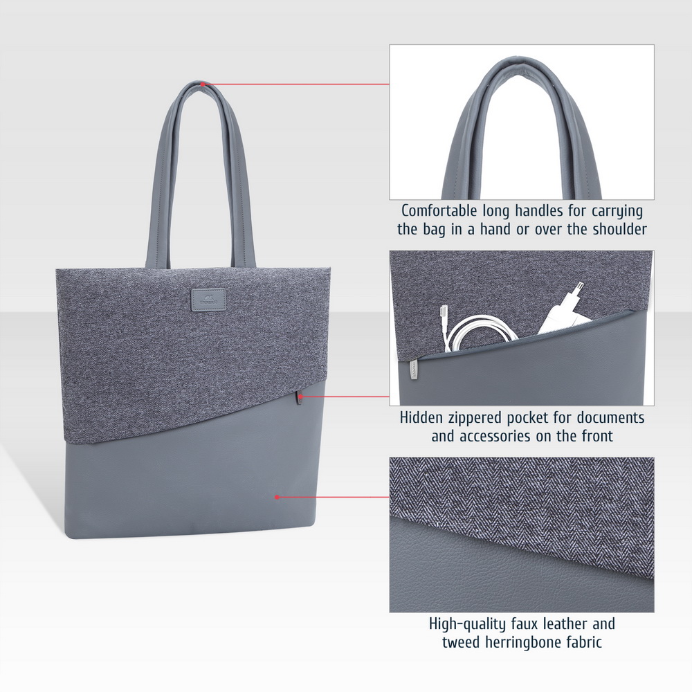 Archive 7991 grey MacBook Pro and Ultrabook tote bag 13.3"