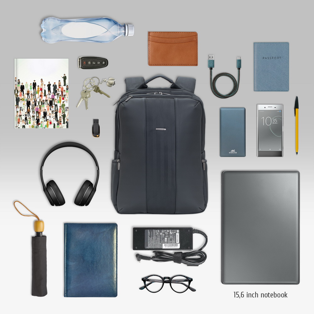 Business backpacks 8165 black Laptop business backpack 15.6"