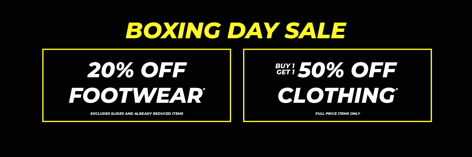 Boxing Day Sale Up To 50 OFF*