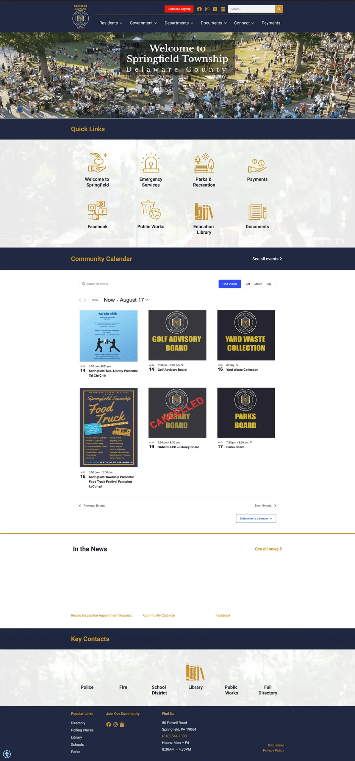 Springfield Township River Avenue Digital