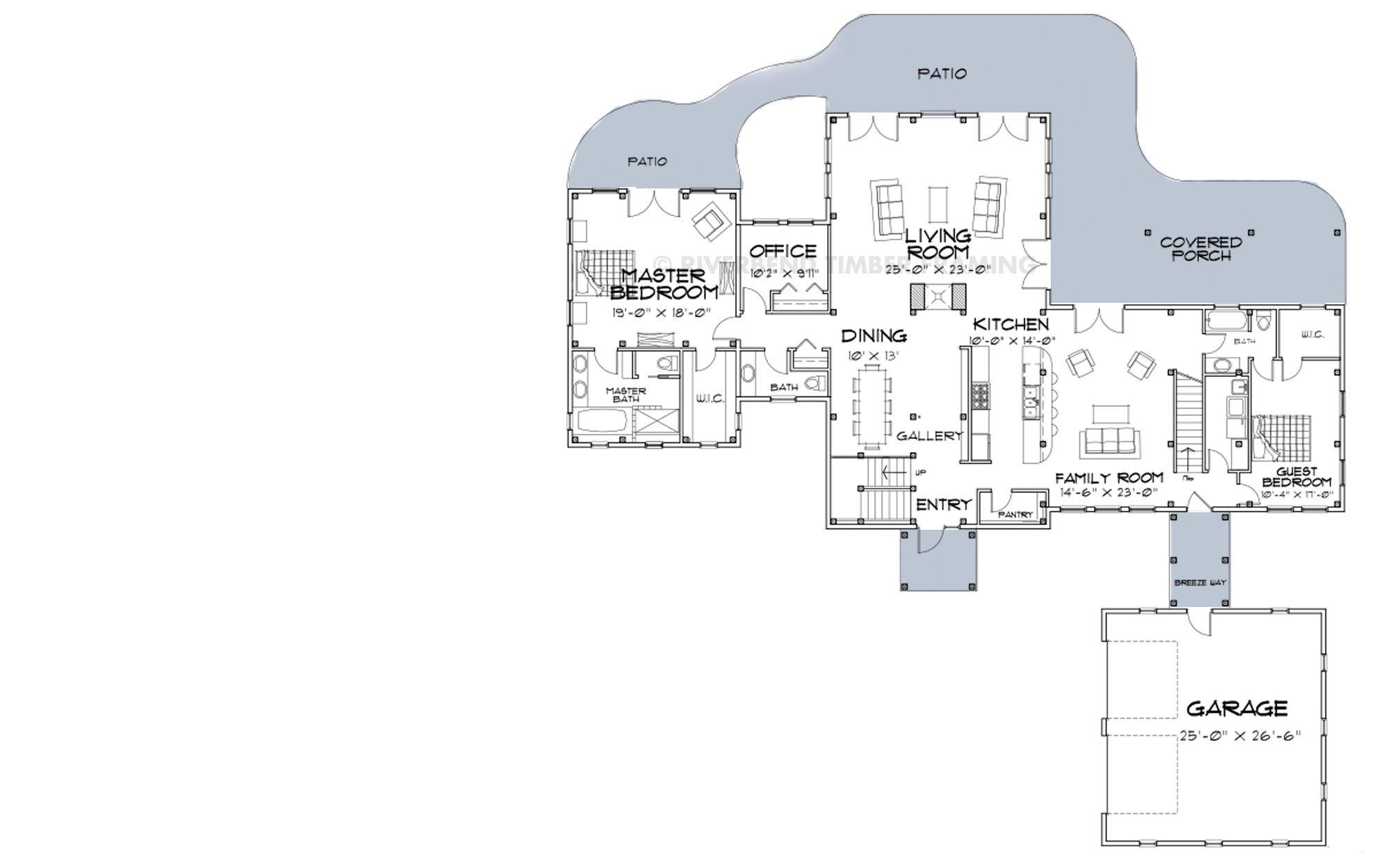 Lancaster Classic Barn Home Floor Plan Timber Frame Design