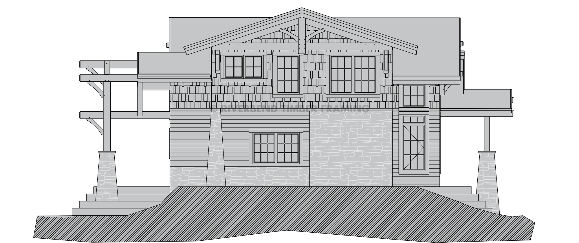 Shattuck Craftsman Bungalow Floor Plan by Riverbend