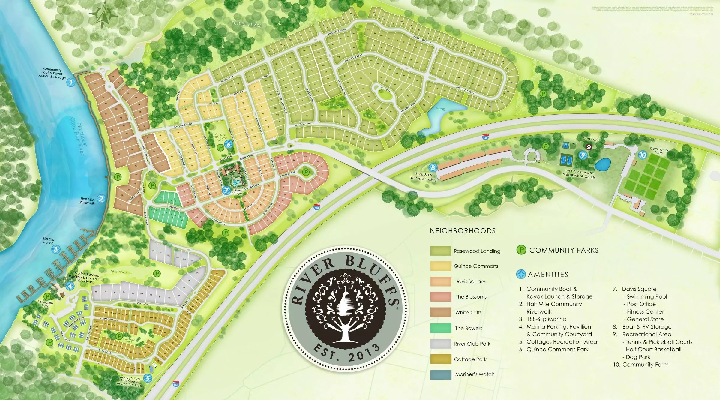 Community Sitemap River Bluffs Living