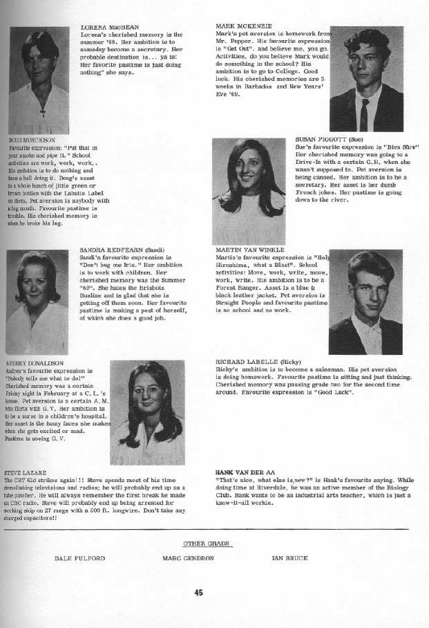 Riverdale High School Grads of 1970