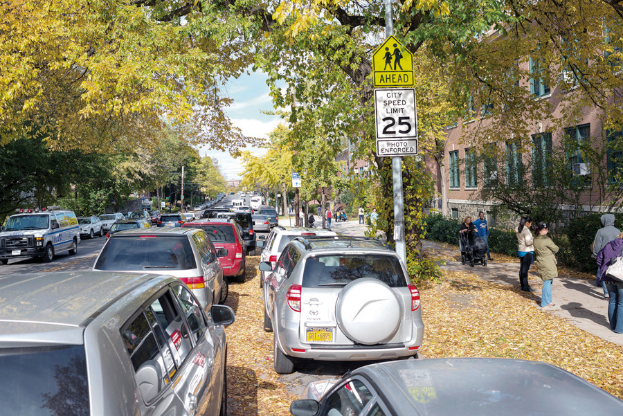 Double parking persists at P.S. 81 The Riverdale Press