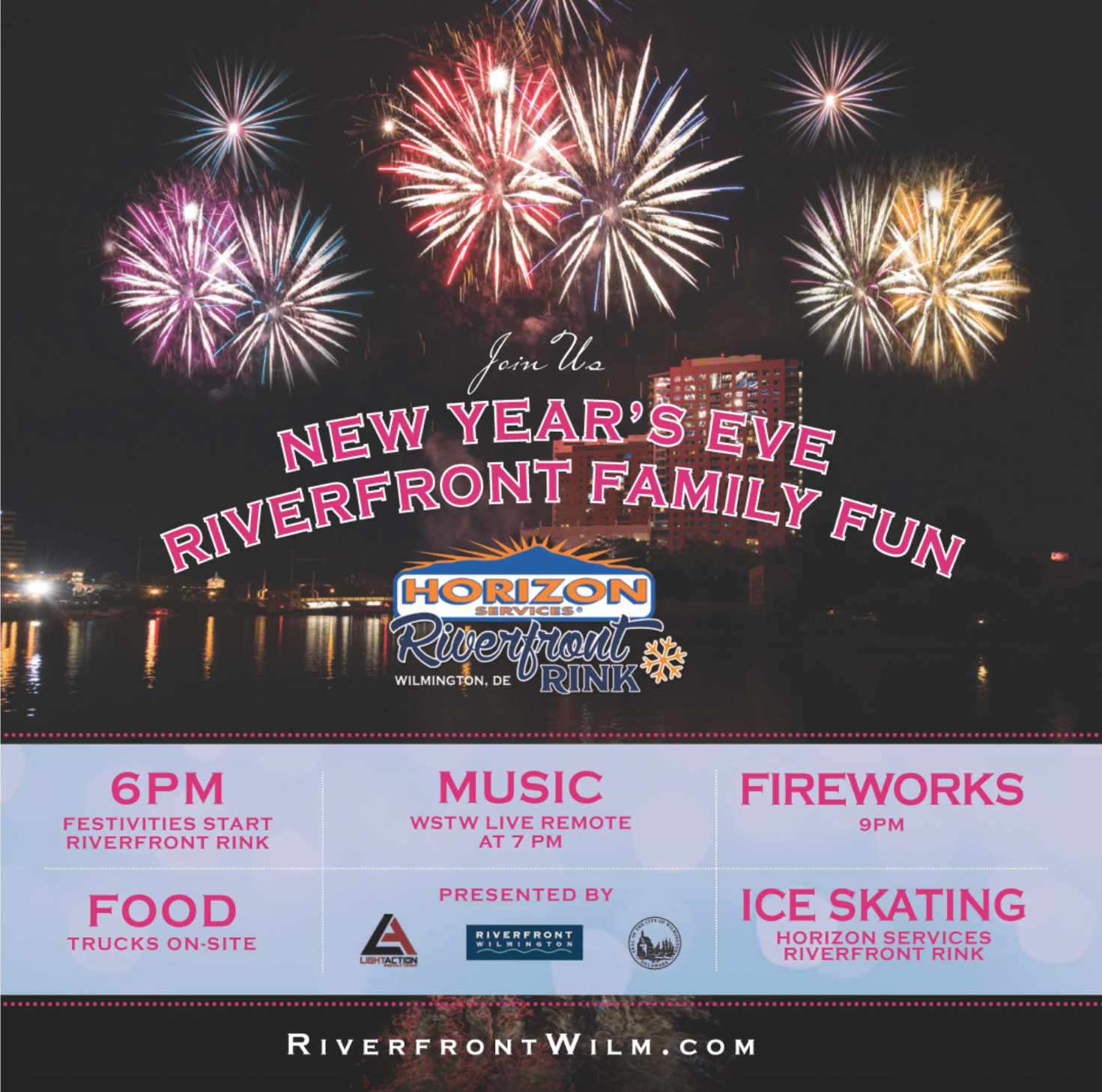 New Years Eve Delaware 2023 New Year's Eve Riverfront Family Fun - Riverfront Wilmington