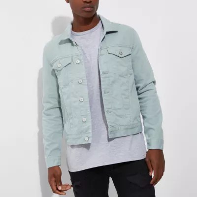 Green denim jacket Jackets Coats & Jackets men