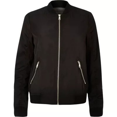 Black bomber jacket jackets coats / jackets women