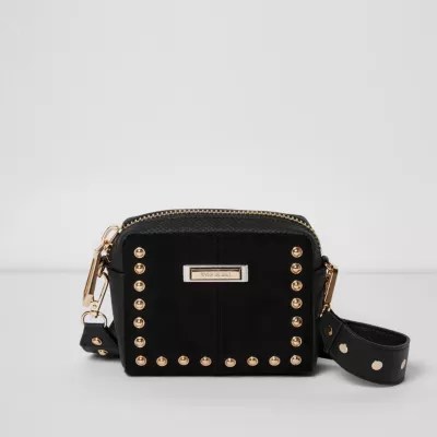 Black stud mini cross body bag cross body bags bags / purses women
