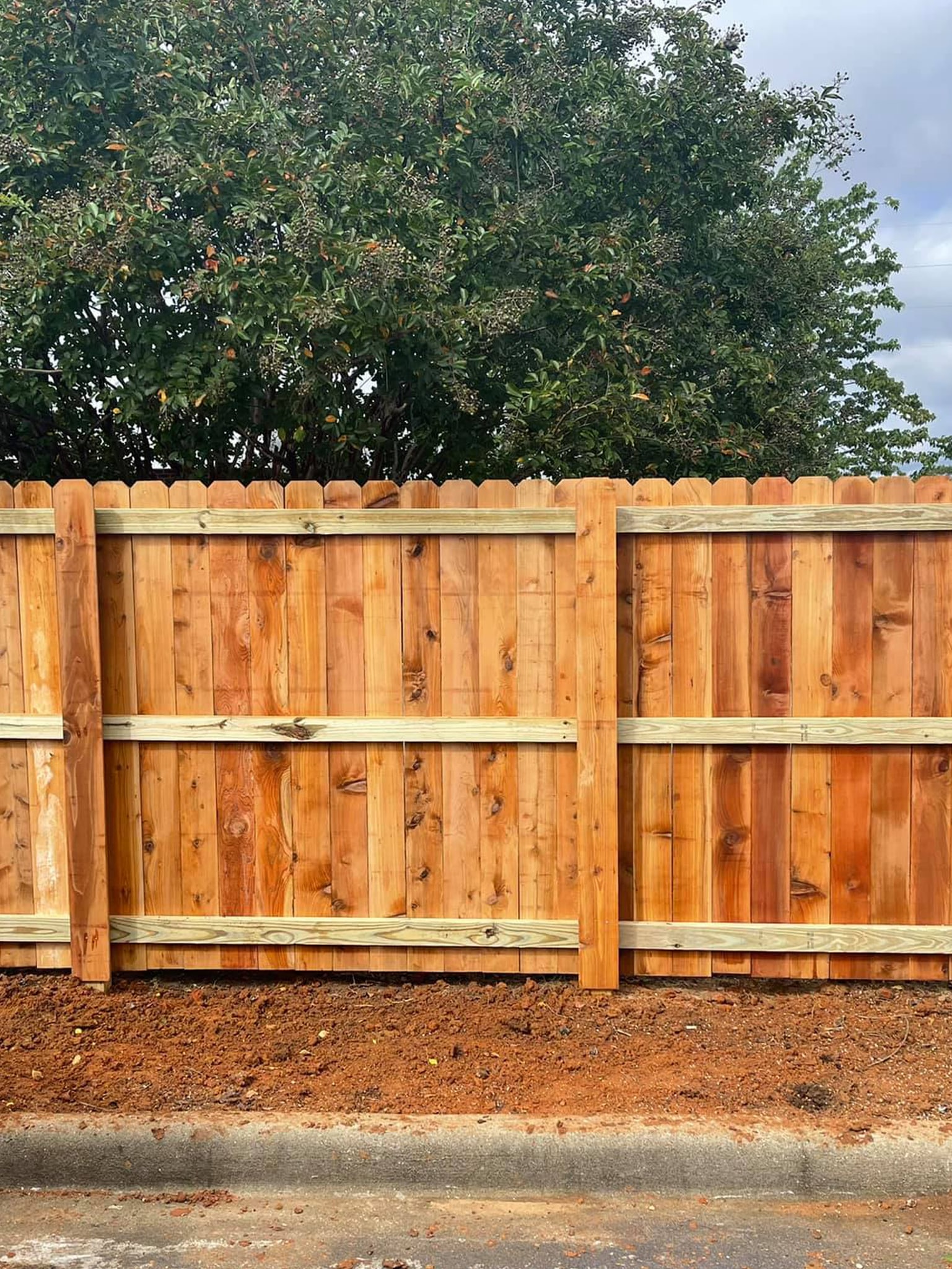 Cedar Fence Installation Near Montgomery, AL River Region Fence Company