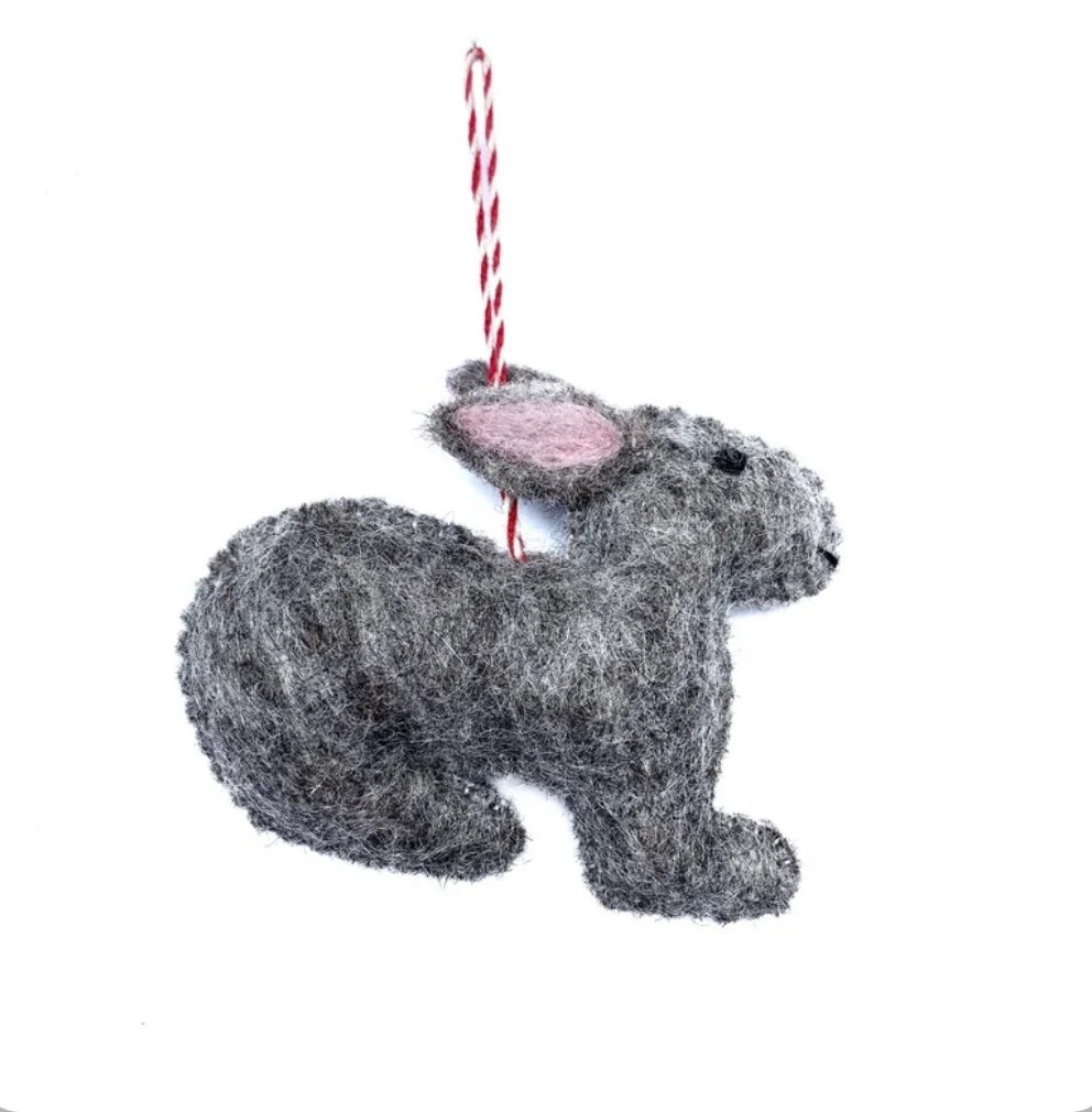 Bunny Rabbit Felt Ornament