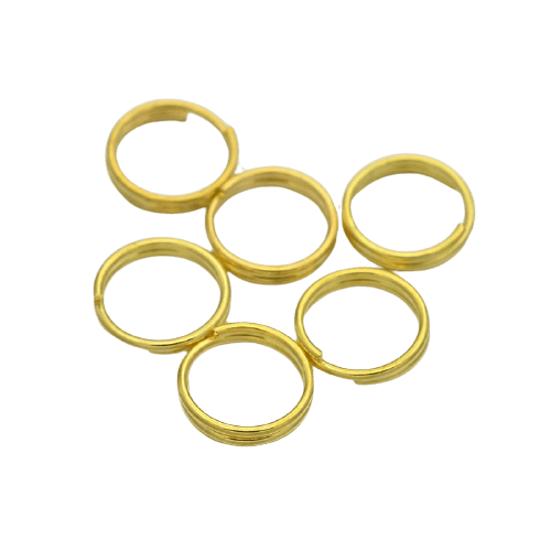 7mm Gold Split Ring Findings Split Rings Riverside Beads
