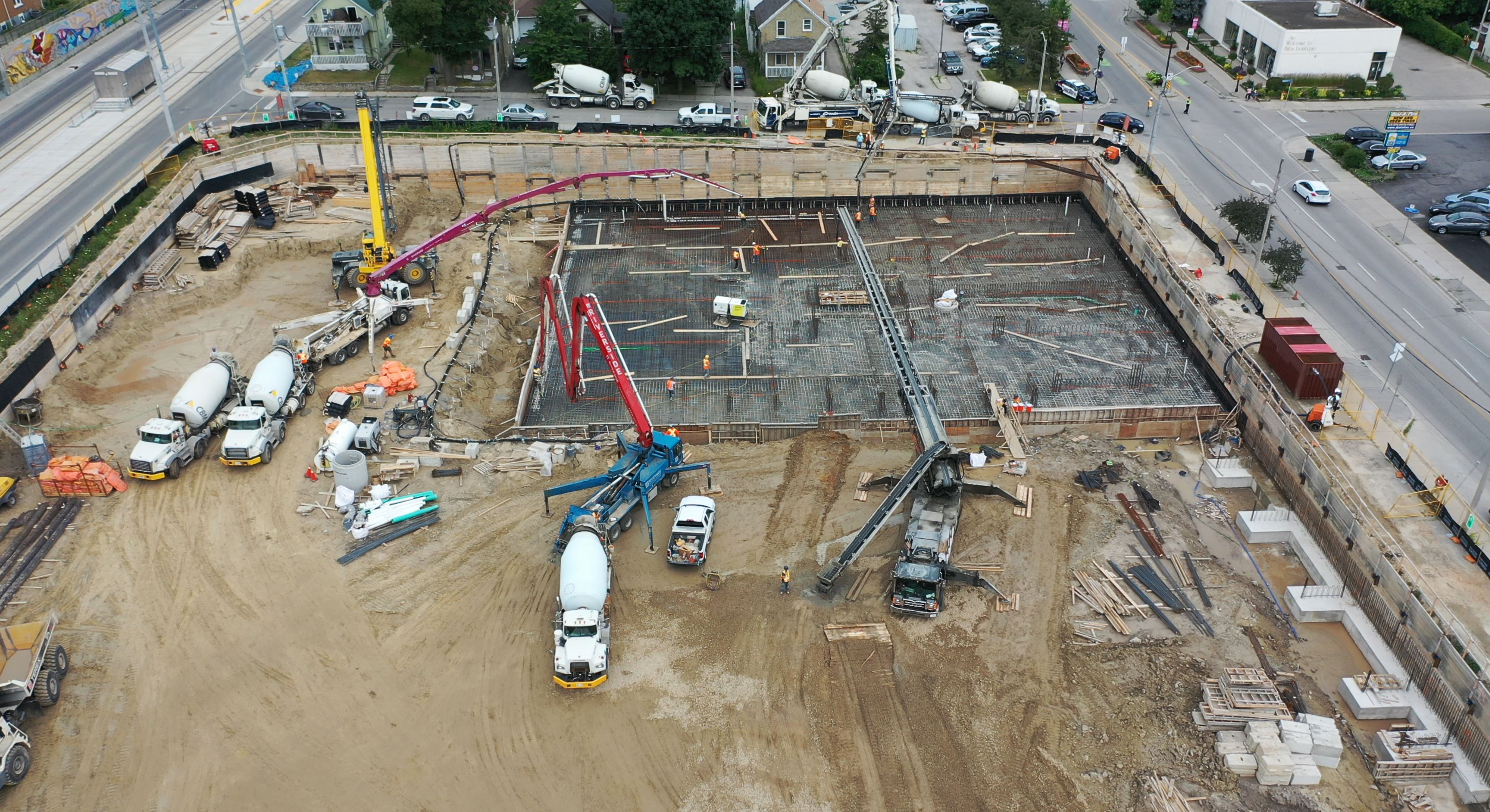 Concrete Raft Slab Pour Kitchener Riverside Concrete Forming