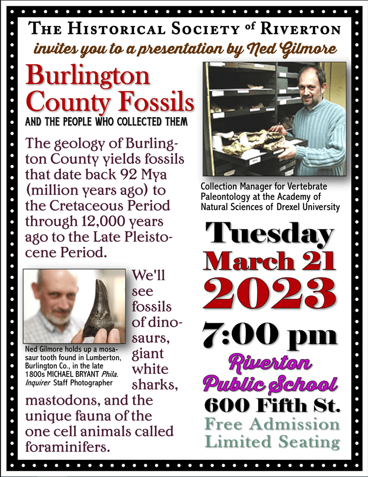 The Historical Society of Riverton invites you to a presentation of