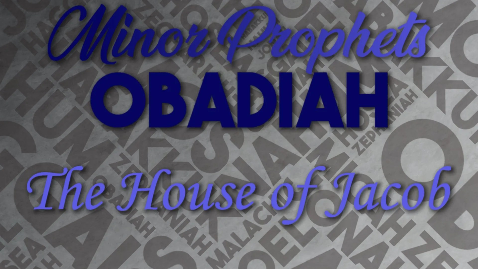 12 The House of Jacob Riverview Baptist Church