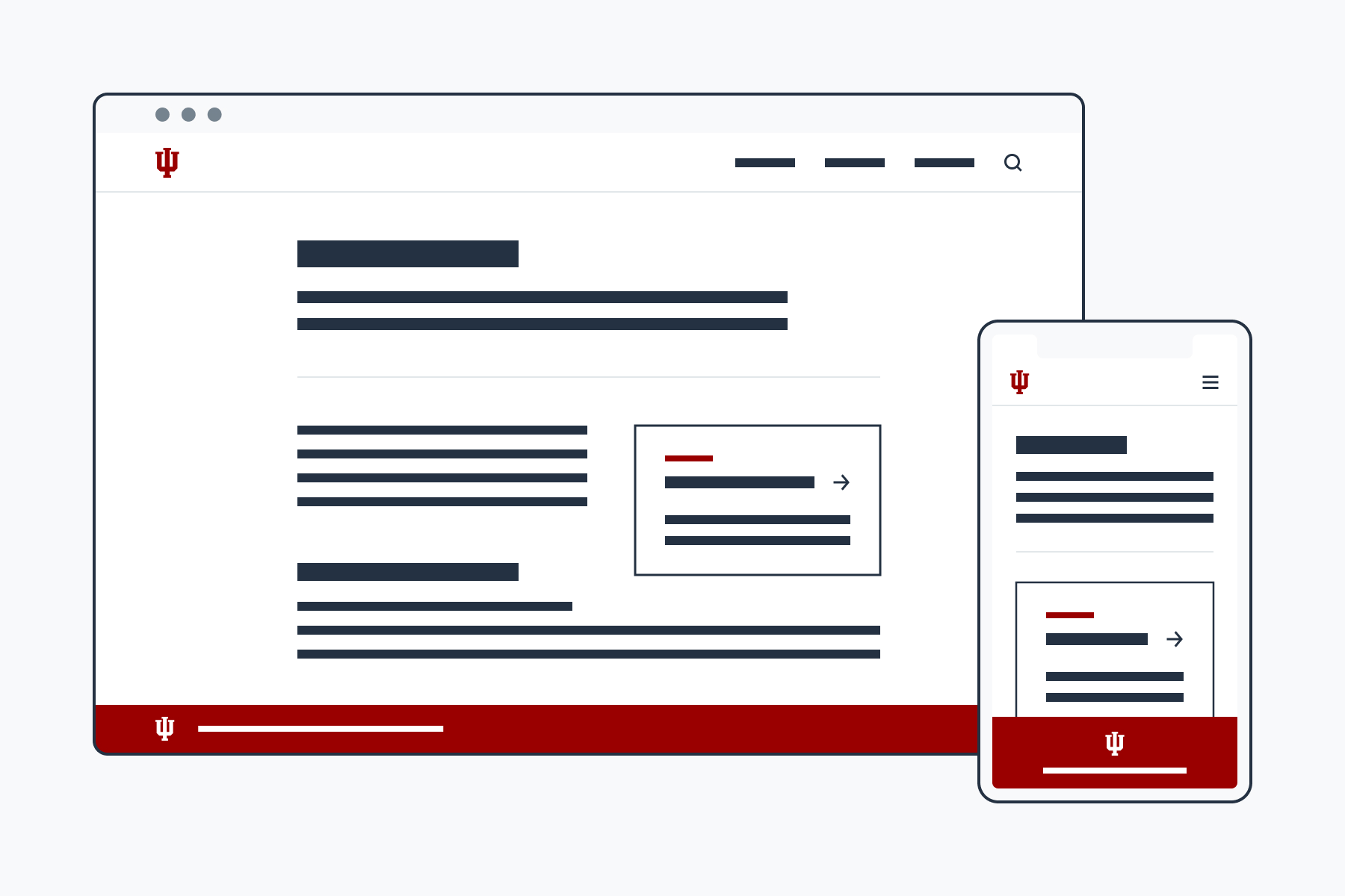 Details page Rivet Design System Indiana University