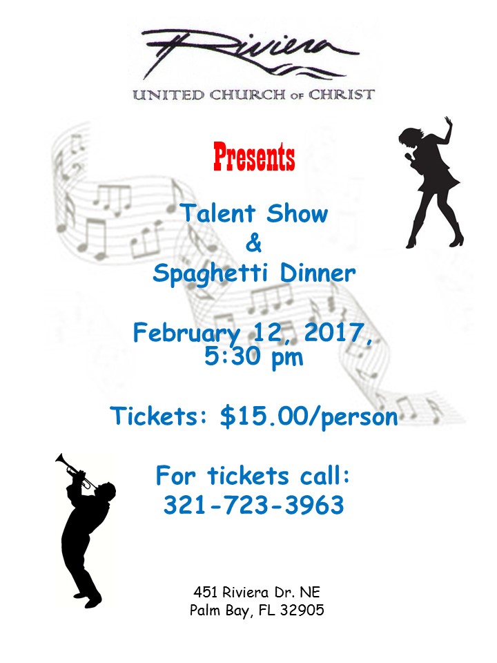 Talent Show Flyer « Riviera United Church of Christ