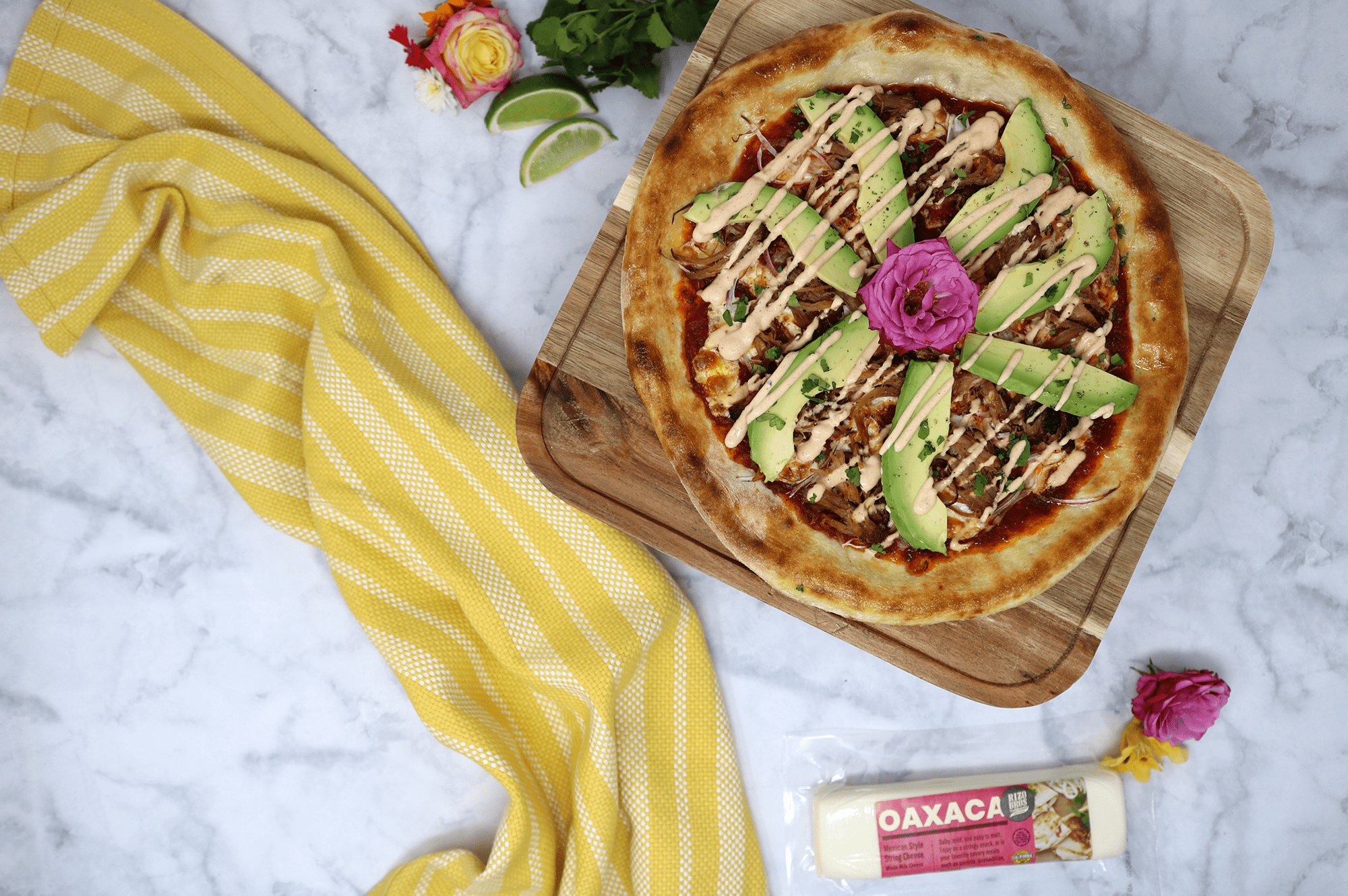 Oaxaca Cheese Carnitas Pizza Rizo Brothers California Creamery