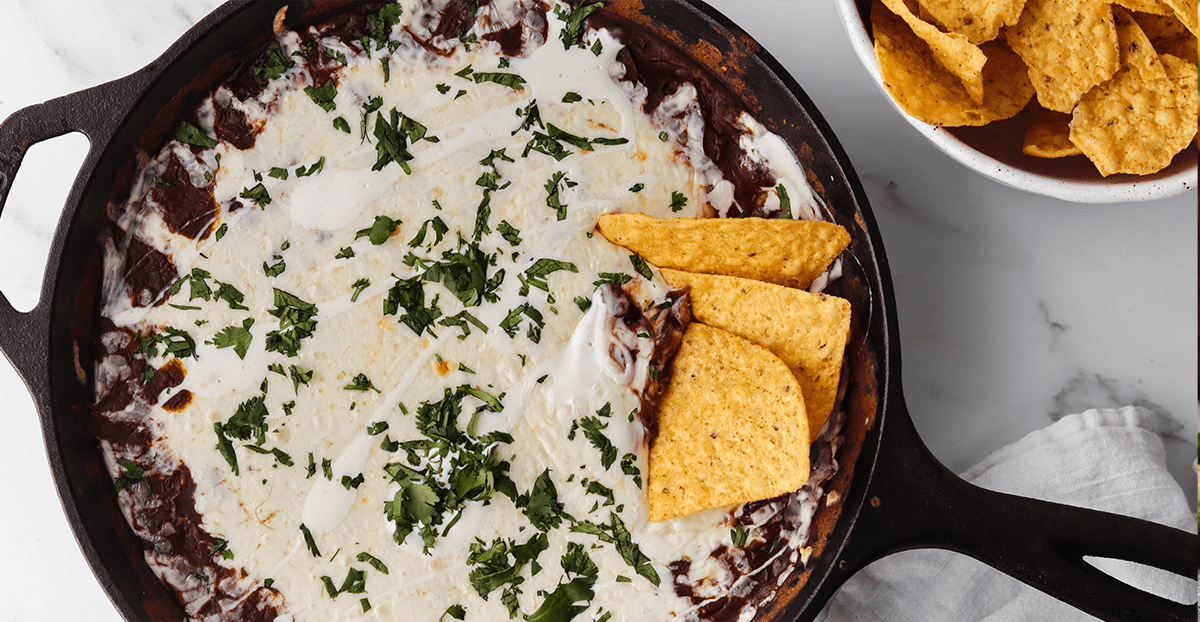 Cheesy Oaxaca Black Bean Dip Rizo Brothers California Creamery